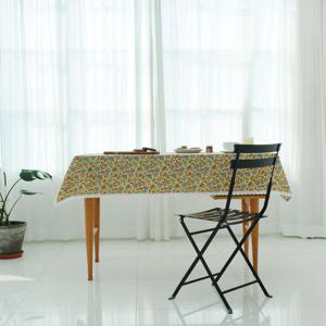 [하임앤하임] 루핀 옐로우 레이스 식탁보 -4인용