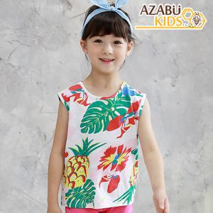 [아자브키즈] 트로피컬 나시 아동 유아 여아 남아 여름 티셔츠