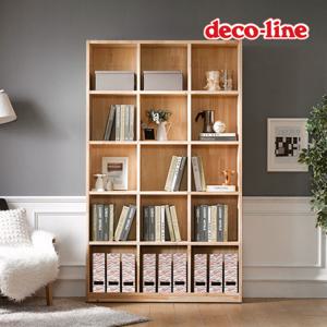데코라인 코넬 에코 24T 원목 책장 5단 120cm DDR029C (착불)