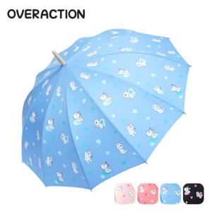 오버액션토끼 자동장우산 [57하트뿜뿜패턴-10005]