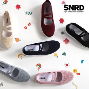 [무료배송] 초경량 여성 메리제인 니트 슬립온-로퍼