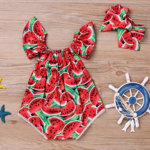 [엠케이] 수박 냠냠 바디슈트 2종세트(0-24개월) 203863