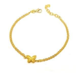 [골드리카]순금 반짝나비팔찌 7.5g+18K잠금(99.9)
