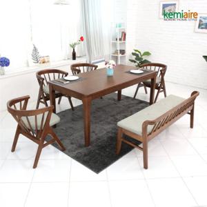 케미에르 세민트 6인 원목식탁(벤치형) KHD-669B