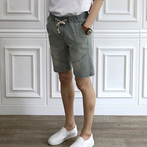 [후앙스] No.223 베이직 밴드 청 반바지 JBCP9168