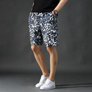 [후앙스] 호피무늬 포인트 밴드 반바지 PMBP0940