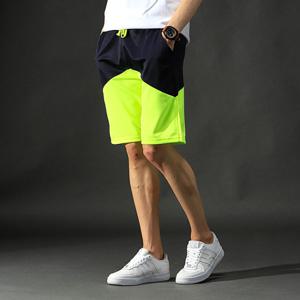 [후앙스] 형광포인트 배색 밴드 반바지 PMBP2740