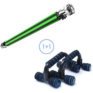 위즈맥스 풀커버55 문틀철봉 + 서포트H자형 푸쉬업바 세트