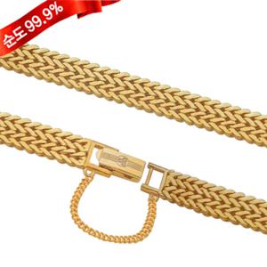 남자 순금 팔찌 37.5g 24K [꼬임 두줄체인]