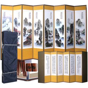 [남원공방] 제사용 8폭 병풍 산수화 - 반야+고정고무