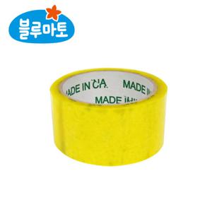 [블루마토]투명테이프 박스테이프48mmX50m황색(PTP003)6개세트