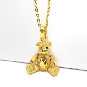 [골드리카]순금 곰돌이 목걸이11.25g+18k잠금