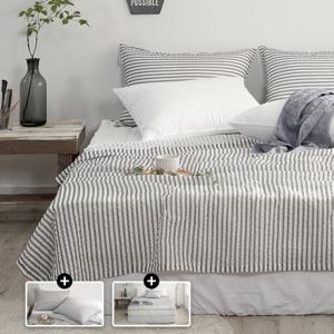 아토앤알로 엘리 시어서커 여름 홑이불패드세트 Q