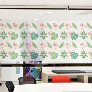 창문 시트지 칼라 안개시트지 트로피칼파라다이스01 M-A