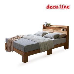 데코라인 코넬 평상형 참죽 원목 침대 프레임 SS DFM063C (착불)