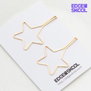 [엣지스쿨]심플 별 헤어핀_KH0340