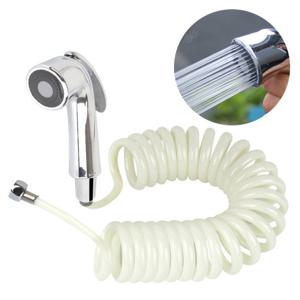 멀티청소샤워기 코일호스화이트5M세트/크롬 분사건