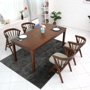 케미에르 세민트 4인 원목식탁세트(의자형) KHD-416