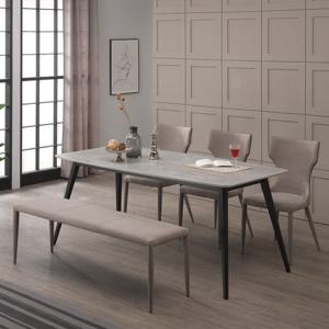 로드퍼니처/돌체101 6인용 천연세라믹 벤치식탁세트