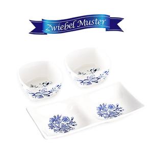 쯔비벨무스터 스퀘어 플레이트 세트