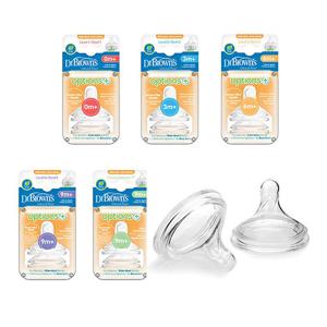 닥터브라운 와이드넥 옵션스 플러스 젖꼭지(5사이즈중택1