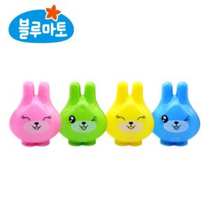 [블루마토] 미니 연필깎이 토끼(PSP003) 32개입 (1박스)색상랜덤