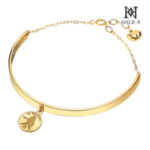 골드앤 14K 어린왕자 코인 뱅글 大 팔찌 YG