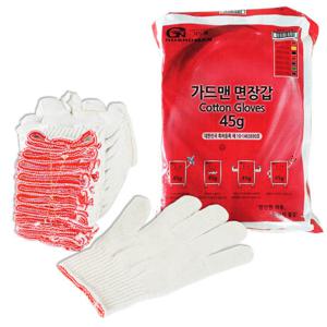 가드맨 면장갑 45g 300켤레 다양한 용도로 쓰이는 목장갑
