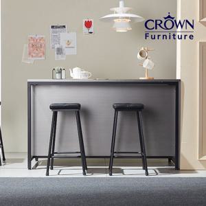 (착불상품) 파티바 메탈그레이 수납 아일랜드홈바 A타입 1500