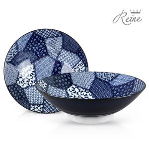 헨느 기모노 도자기 24.5cm 다용도볼 2P / 일본그릇