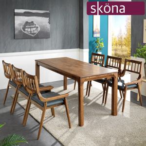 [스코나]하멜른 원목 6인 식탁 세트(일반형)