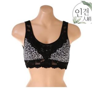 인견 호피 캡브라 노와이어 쿨 브라탑 브라렛