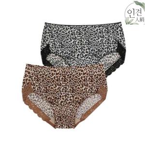 [인견팬티] 라비앙 인견 호피 레이스 팬티 EPT2025/쿨원단