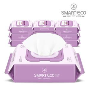 스마트에코 아기물티슈 베이직플러스 120매 X 10팩 캡형