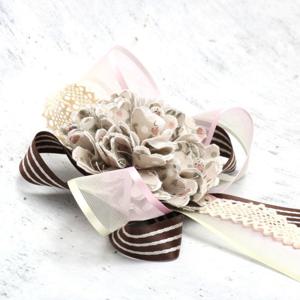 베이지 패브릭 카네이션 만들기