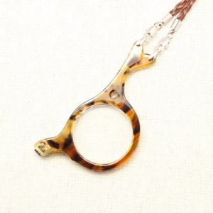 [보니엘]접이식 안경걸이루페-레오파드