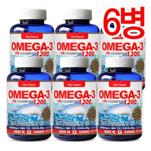 통라이프 알티지 프리미엄 오메가3 1200 6개월-6병