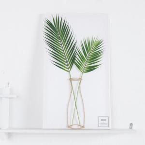 아레카야자 조화 꽃 캔버스 액자 더블라인대형 set 70cm 인테리어 녹색 벽걸이 장식 소품 꾸미기