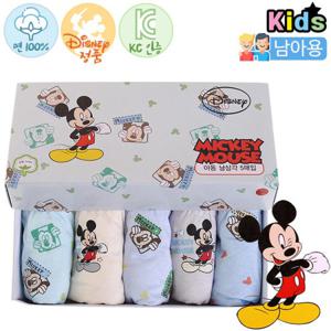 [아동팬티] 디즈니 미키마우스 삼각 5매_남아omp005