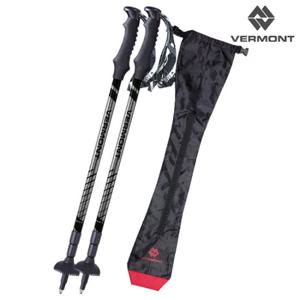 버먼트 써밋 그레이 3단 등산스틱 2개 파우치 블랙