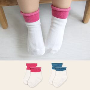[하이베이비클럽]배색돌돌이 양말/유아니삭스/유아양말/아기니삭
