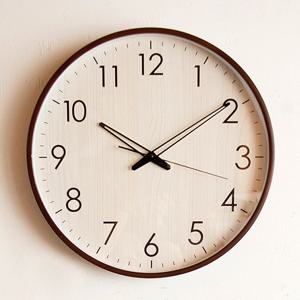 내추럴 우드410 무소음 벽시계 2COLOR