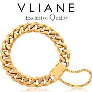 [브리앙] 18K 플렉스 커브체인 12mm 남자 팔찌 (금팔찌,명품)