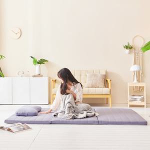 [러버앳홈]천연라텍스 3단접이식 토퍼 7.5cm-슈퍼싱글 / 겉커버