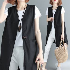 [유니제이] 플로이 슬리밍 린넨 베스트