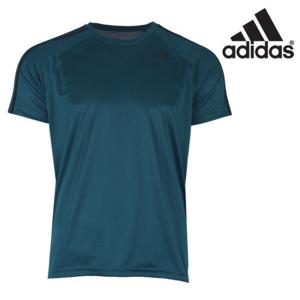 아디다스 남성 D2M 삼선 반팔 티셔츠 - CE4024