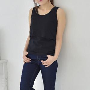 스판면망고수유나시- 임산부 런닝 모유수유 임부 속옷