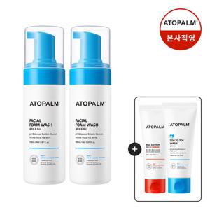 [아토팜]페이셜 폼워시 150mlX2 (증정)로션60ml+탑투토워시100ml 11/24~30