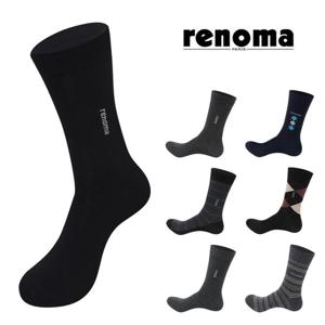 [레노마] 남성 정장양말 신사 장목양말 5족 모음