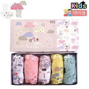 [아동팬티] 구름플라워 SC502 여삼각 5매